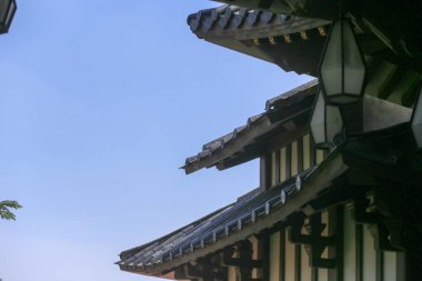 Ho Chi Minh Şehri, Vietnam - 16 Ekim 2022: Çatı mimarisi Khanh An Manastırı - Ho Chi Minh City, Vietnam 'daki Japon Tapınağı