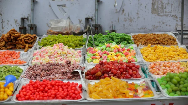 Hanoi Socker Eller Saltade Torkade Frukter Till Salu Marknaden Noi — Stockfoto