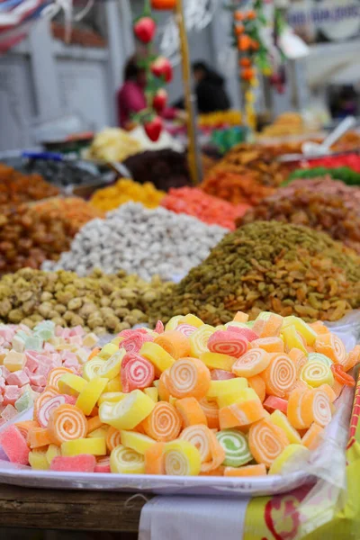 Hanoi Frutas Secas Azucaradas Saladas Para Venta Mercado Noi Vietnam —  Fotos de Stock