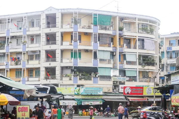 Nha Trang City Βιετνάμ Μαΐου 2023 Θέα Της Παλιάς Πολυκατοικίας — Φωτογραφία Αρχείου