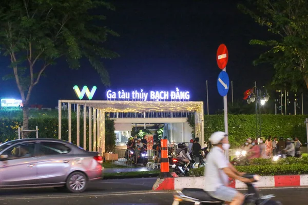Chi Minh City Vietnam Mayo 2023 Vista Estación Autobuses Acuáticos — Foto de Stock