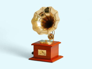 El Sanatları Brass Parıltılı Gramofon Şovu