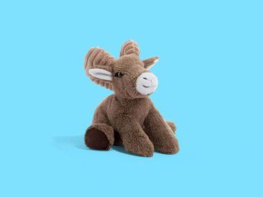 Koca Boynuz Doldurulmuş Hayvan Doldurulmuş Plushie Oyuncak