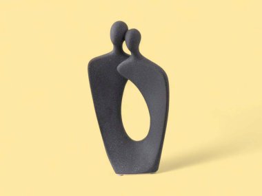 Soyut Çift Heykeli Oturma Odası Sanat Sanatı Heykeli