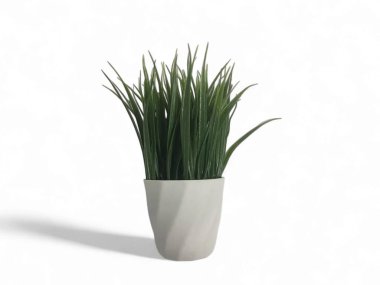 Ev dekorasyonu için uzun yeşil çaydanlık.