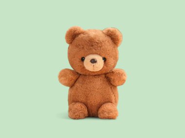 Kahverengi sevimli oyuncak ayıcık kızlar için yumuşak oyuncak