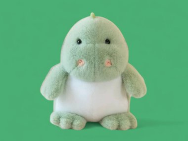 Su aygırı şirin masum yüz yumuşak oyuncak