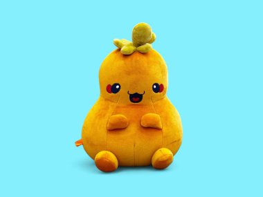 Mutlu gülen sebze peluş oyuncağı eğlence için