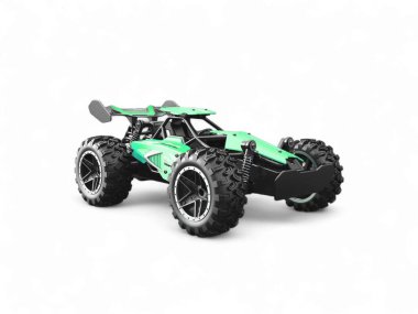 Beyaz arka planda izole edilmiş yarış arabası oyuncağı