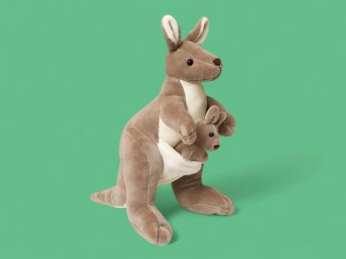 Pelüş Kanguru Doldurulmuş Hayvan Oyuncakları Çocuklar için Bebek Hediyesi