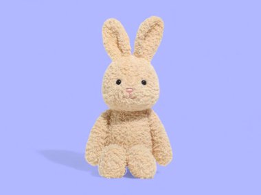 Pelüş oyuncak doldurulmuş sevimli tavşan