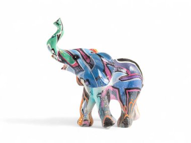 Renkli Sanat Fili Heykeli Heykeli