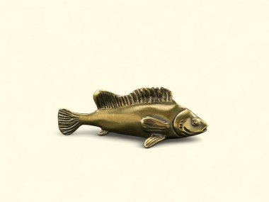 Dekorasyon için altın süs balığı heykeli