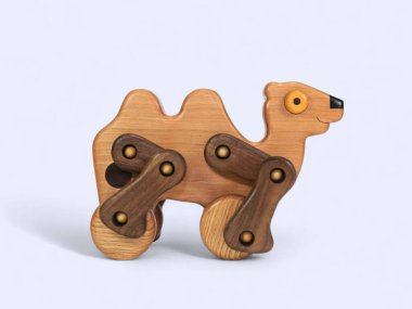 Çocuklar için tahta küçük deve oyuncağı