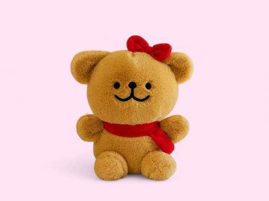 Kızlar için sevimli peluş peluş oyuncak.