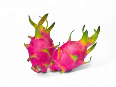 Beyaz Arkaplanda Canlı Ejderha Meyveleri