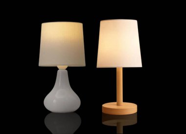 Bir çift Modern Minimalist Masa Lambası