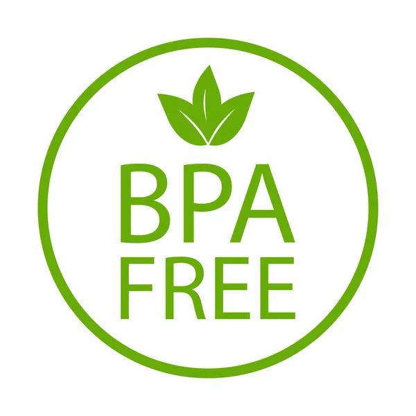 Bpa Free Bisphenol Phthalates Free Icon Vector Non Toxic Plastic — ストックベクタ