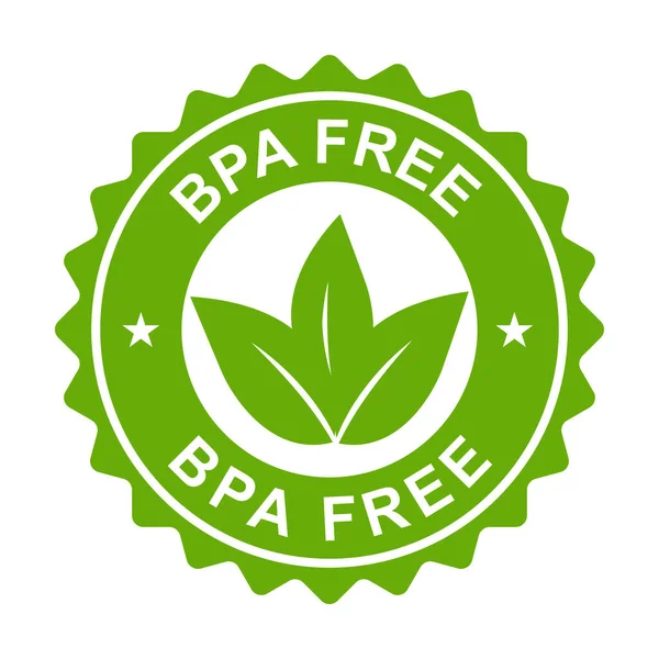 Bpa Free Bisphenol Phthalates Free Icon Vector Non Toxic Plastic — ストックベクタ