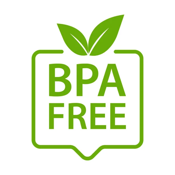 Bpa Free Bisphenol Phthalates Free Icon Vector Non Toxic Plastic — Stok Vektör