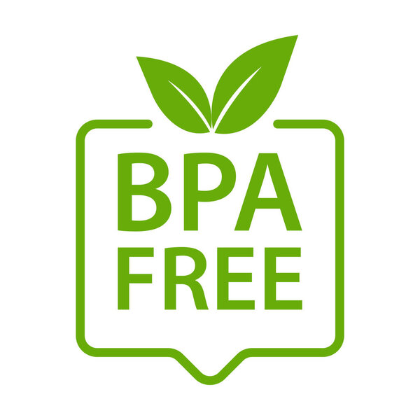 BPA FREE  bisphenol A and phthalates free icon vector non toxic plastic sign for graphic design, logo, website, social media, mobile app, UI illustration