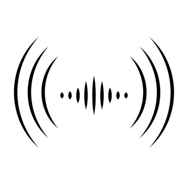 Art sound radio wave icon vector wifi sound signal connection for graphic design, logo, website, social media, mobile app, UI illustration& Illustration clipart