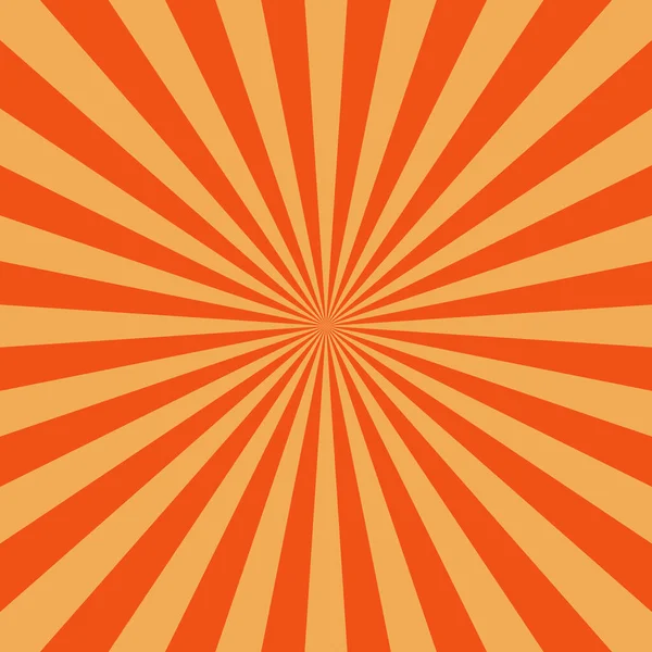 Pop Art Turuncu Güneş Işıkları Arka Plan Çizgi Roman Çizgi — Stok Vektör