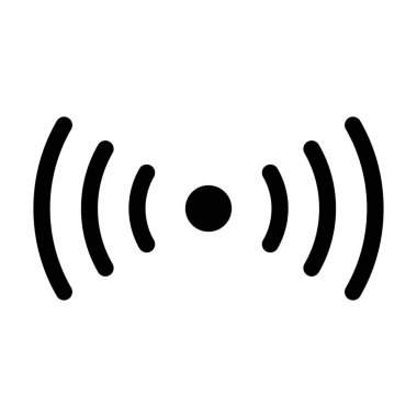 sound radio wave icon vector wifi sound signal connection for graphic design, logo, website, social media, mobile app, UI illustration