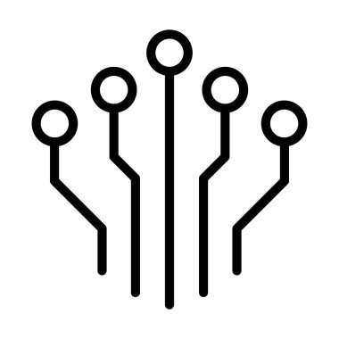 Devre kartı, teknoloji vektör simgesi. Web sitesi tasarımın için, logo, uygulama, UI. Vektör illüstrasyonu