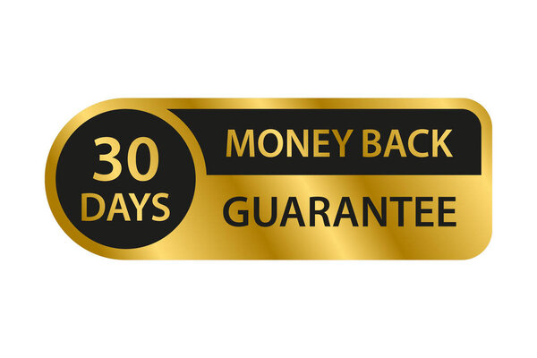 30 days money back guarantee icon vector for graphic design, logo, website, social media, mobile app, UI illustration