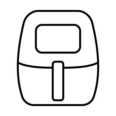 Grafik tasarım, logo, web sitesi, sosyal medya, mobil uygulama, UI illüstrasyon için hava fritözü ikonu