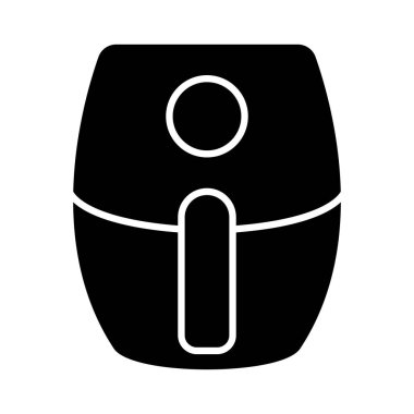 Grafik tasarım, logo, web sitesi, sosyal medya, mobil uygulama, UI illüstrasyon için hava fritözü ikonu