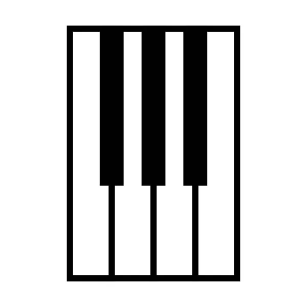 Piano Icon Vector Graphic Design Logo Website Social Media Mobile — Stock Vector