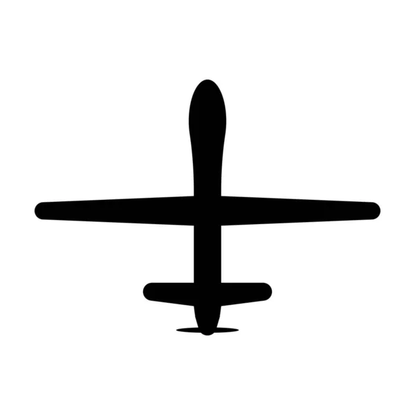Στρατιωτικό Επανδρωμένο Αεροσκάφος Διάνυσμα Εικονίδιο Για Νοημοσύνη Και Επίθεση Για — Διανυσματικό Αρχείο