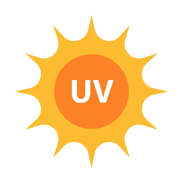 Uv辐射图标矢量太阳紫外光符号图形设计 社交媒体 移动应用程序 用户界面说明 — 图库矢量图片#