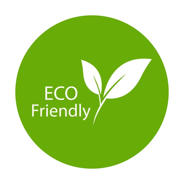 Eco Friendly Icon Vector Graphic Design Logo Website Social Media — 图库矢量图片#