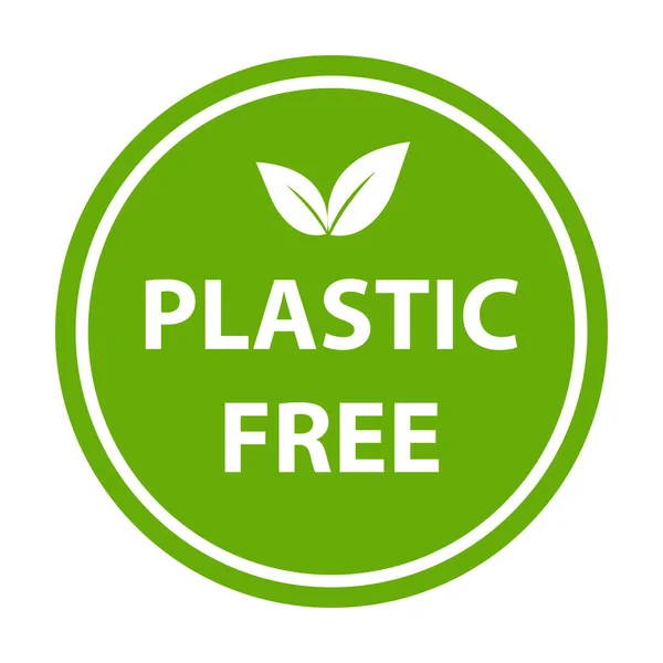 Plastica Libera Icona Vettore Bpa Libero Segno Imballaggio Garanzia Progettazione — Vettoriale Stock