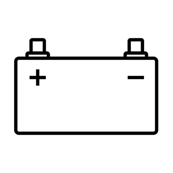 Autobatterie Symbolvektor Für Grafikdesign Logo Website Soziale Medien Mobile App — Stockvektor