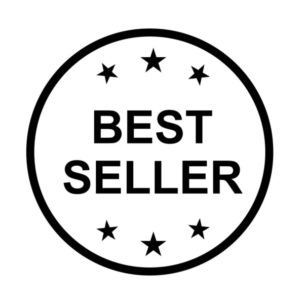 Vettore Icone Dell Etichetta Del Best Seller Grafica Logo Sito — Vettoriale Stock