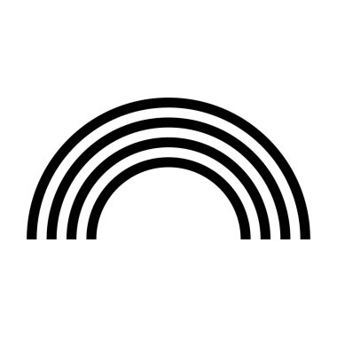 Grafik tasarım, logo, web sitesi, sosyal medya, mobil uygulama, UI için gökkuşağı simgesi vektörü