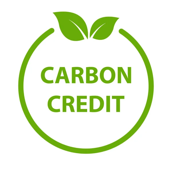 Carbon Credit Icon Vector Voor Grafisch Ontwerp Logo Website Sociale — Stockvector