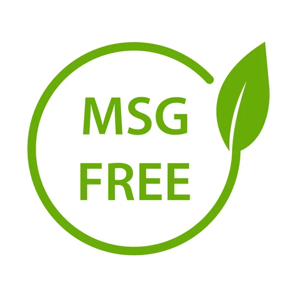Msg Free Vector Icono Glutamato Hay Señal Paquete Alimentos Añadidos — Vector de stock