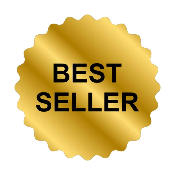 Melhor Vendedor Vetor Ícone Etiqueta Ouro Para Design Gráfico Logotipo —  Vetores de Stock