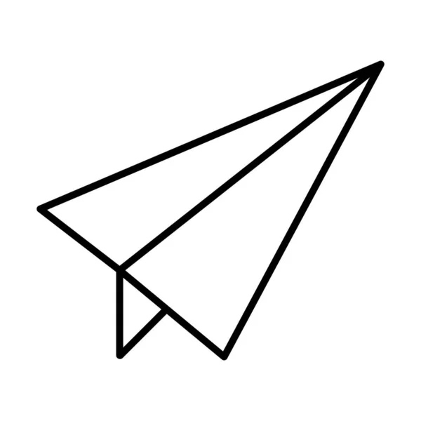 Вектор Иконки Плоскости Бумаги Отправить Сообщение Логотип Графического Дизайна Логотип — стоковый вектор