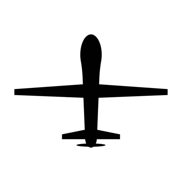 Drone Militaire Avion Vecteur Icône Pour Renseignement Attaque Pour Conception — Image vectorielle