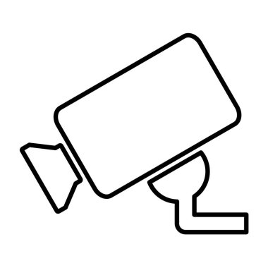 Grafik tasarım, logo, web sitesi, sosyal medya, mobil uygulama için güvenlik kamerası vektör simgesi, ui