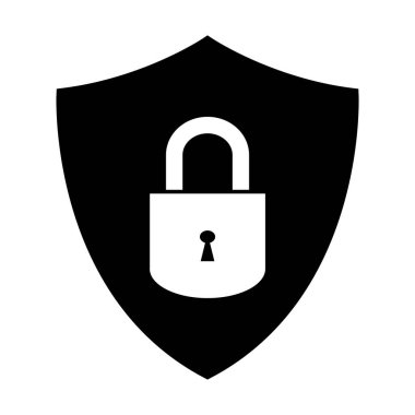 Kalkan vektör simge güvenlik koruma sembol için grafik tasarım, logo, web sitesi, sosyal medya, mobil uygulaması, UI illüstrasyon