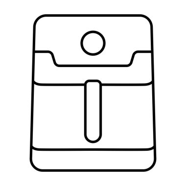 Grafik tasarım, logo, web sitesi, sosyal medya, mobil uygulama, UI illüstrasyon için hava fritözü ikonu