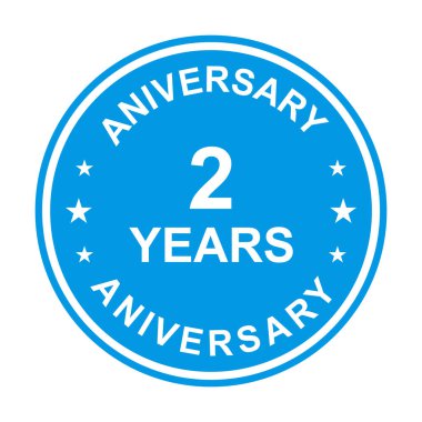 Grafik tasarım, logo, web sitesi, sosyal medya, mobil uygulama, UI illüstrasyon için ikinci yıl dönümü altın ikonu vektörü