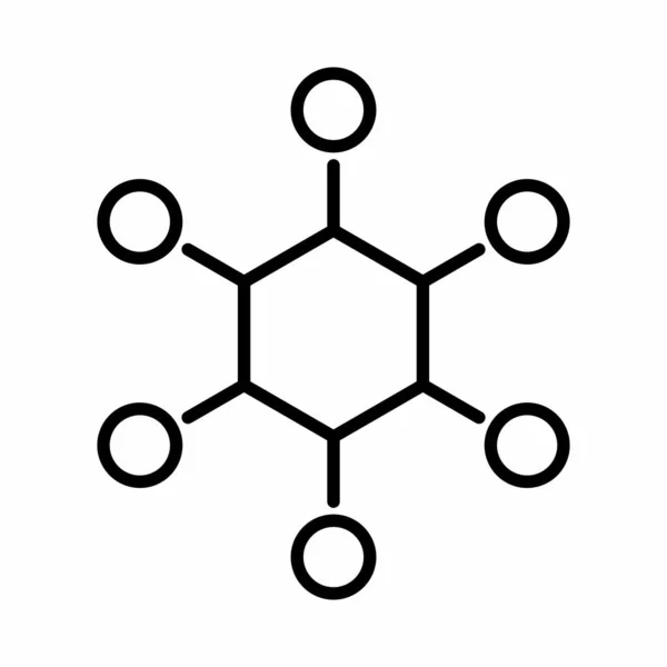 Connexion Structure Réseau Formule Molécules Illustration Vectorielle Icône Système — Image vectorielle